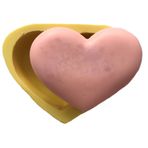 Kalp Şeklinde Silikon Pasta ve Seker Hamuru Kalibi 7,5x6x2,5 cm