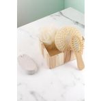 Kalp Şeklinde Tarak Sünger Seti Yüz Kafa Temizleme Cilt Bakımı Spa Banyo Seti Bebek Bakım Seti