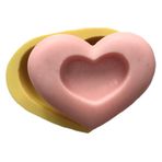 Kalp Şeklinde Tea Light Mum Altlığı Kalibi 7,5x5,5x2 cm