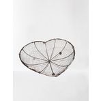 Kalp Şeklinde Tel Dekoratif Sepet (32 * 26 cm)