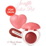 Kalp Tasarımlı, Yoğun Pigmentli, Köpük Yapılı, Kadife Bitiş Sunan Ruj Dasıque Souffle Color Pot #07 Burnt Sienna