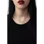 Kalp Ve Haç Figürlü Unisex Kolye – 60 Cm Zincirli Şık Ve Anlamlı Tasarım