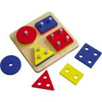 Kalpe Ahşep Eğitici Oyuncak Geometrik Şekiller Çocuk Kutu Oyun Sök-Tak