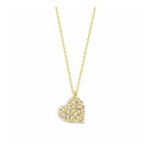 Kalpli Altın Kolye Taşlı 14k Gold Minimal