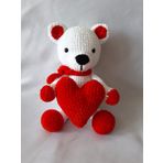Kalpli Ayıcık Amigurumi Organik Oyuncak
