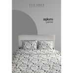 Kalpli Pamuklu Çift Kişilik Nevresim Takımı Özel Kutulu - Beyaz - 220 x 240 cm