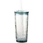 Kalpli Pipetli 500 ml Beyaz Bardak, Şık ve Kullanışlı Içecek Kabı - Seçenek 1