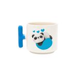 Kalpli Sevimli Panda Baskılı Renkli T Kulplu Hediyelik Latte Fincanı Kupa Bardak, QB1L5953-MV