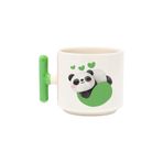 Kalpli Sevimli Panda Baskılı Renkli T Kulplu Hediyelik Latte Fincanı Kupa Bardak, QB1L5953-YŞ