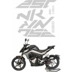 Kaly Cf Moto 250 Nk Etiket Takımı Reflektörlü Gri - Renkli