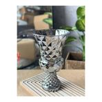 Kalya Concept Dekoratif Diamond Cam Vazo – Kristal Desenli (28x15 cm) Büyük Boy | Modern & Lüks Tasarım