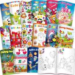 Kalysky 2-4 4-8 Yaş Çocuklar için 15 Paket Toplu Boyama Kitabı, (5,9 x 8,5 inç) Okul Sınıf Malzemeleri, Parti Hediyeleri Hediyeleri, Seyahat Aktivitesi, Boya ile Boya