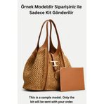 Kam Concept Tods Çanta Kiti Deri Örgü Kiti Taba Renk #Şimdi daha kaliteli derisi ile# (Sadece deri kit fiyatıdır, ip dahil değildir)