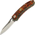Kam Knife El Yapımı İçten Kilitli Çakı - Böhler N690 Çelik - T10 N690 G-Mıcarta Turuncu - Siyah