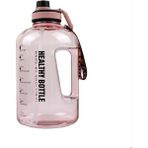 Kamardey Motivasyon Su Matarası 2200 ml Suluk Spor Su Şişesi - Bpa Içermez - Pembe - 1 Adet