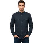 Kamer Erkek Kışlık Slim Fitt Uzun Kol Çift Cep Kapak Gömlek 2414 BGL-ST04797 - Yeşil