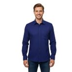 Kamer Erkek Kışlık Uzun Kol Tek Cepli Gömlek 3543 BGL-ST04806 - Lacivert - XL