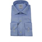 Kamer Erkek Slim Fit Puantiyeli Gömlek 1056 BGL-ST02518 - XS - Mavi