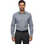 Kamer Erkek Slim Fitt Uzun Kol Petek Dokulu Gömlek 3850 BGL-ST04812 - Gri