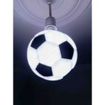 Kamer LED Işıklı Futbol Topu ⚽ Avize - Beyaz - Siyah