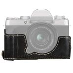 Kamera aksesuarları 1/4 inç iplik PU deri kamera fujifilm için yarım kasa taban XT200