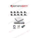 Kamera Alarm Sepeti Haıkon 10 Kameralı Güvenlik Kamera Hazır Set 2tb 7/24 Hdd-2tb Kayıt Kapasiteli Sistem - 001-Renkli