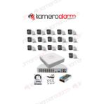 Kamera Alarm Sepeti Haıkon 16 Kameralı Güvenlik Kamera Hazır Set 2 Tb HDD 7/24 -2tb Kayıt Kapasiteli Sistem - 001-Renkli