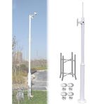 Kamera Direği, Ayarlanabilir Dış Mekan Güvenlik Kamerası Montaj Direği, Arka Bahçe, Bahçe, Araba Yolu için 8FT ila 20FT Serbest Duran Direk - Dayanıklı Kamera Montaj Braketi (7 ft/200 cm)