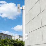Kamera Direği, Güvenlik Kamerası için Dış Mekan Hava Koşullarına Dayanıklı Duvar Montaj Braketi - Uzatma Kolu ve Vidaları ile 2m (6,6ft) Metal Gözetleme Direği - Açık Gri, Dayanıklı ve Ayarlanabilir