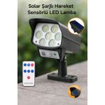 Kamera Görünümlü 63 Led’li Solar Şarjlı Dış Mekan Lamba – Güneş Enerjili Güvenlik Işığı