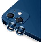 [KAMERA KORUYUCU] For 11/12/12Mini ile uyumlu Kamera Lens Koruyucu Metal Temperli HD Cam Çizilmeye Dayanıklı Kamera Koruyucu (Blue, iPhone 11/12/12Mini)