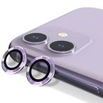 [KAMERA KORUYUCU] For 11/12/12Mini ile uyumlu Kamera Lens Koruyucu Metal Temperli HD Cam Çizilmeye Dayanıklı Kamera Koruyucu (Purple, iPhone 11/12/12Mini)