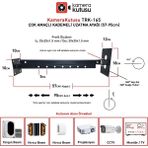 Kamera Kutusu Trk 165 Kademeli Uzatma Ayağı 57-95CM) - Siyah