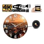 Kamera Online Manzaralı Duvar Saati Gizli Wifi Kamera 4K Canlı Izleme Ve Kayıt