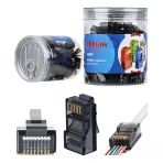 Kamerakutusu Trklink Ez Rj45 Konnektör Sıyah 100 'Lü Paket Yenı Nesıl