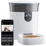 Kameralı Otomatik Mama Kabı - Full HD Görüntü Kalitesi, Ses Kaydı ve Seslenme Özelliği, 7 Litre Geniş Mama Kapasiteli, Kamera ile Canlı Takip, App Kontrollü Otomatik Kedi Köpek Mama Kabı