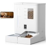 Kameralı Otomatik Mama ve Su Kabı, 2K HD Görüntü Kalitesi, 5G/2.4G WiFi Bağlantı, 5L Gıda Haznesi ve 4L Su Deposu, Gece Görüşü Desteği, Uygulama Kontrollü Otomatik Kedi Köpek Mama ve Su Kabı