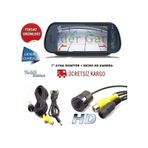 Kameralı Park Sensörü 7'' Ayna Hd Ekran+Hd Kamera