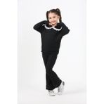 Kamikam Kamika Şardonlu Kız Çocuk Takım (Beden Büyük Almanızı Tavsiye Ederiz) - 00100 Siyah - 5 - 6 Yaş