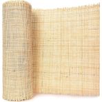 Kamış dokuma, Rattan kamışı dokuma, 16"/18"/20"/22"/24"/26" genişlik kare rulo, sandalyeler için örgü hasır, kutup sarma kumaş DIY el işi projeleri mobilya dekor (45,7 cm Wx 3,2 ft L)