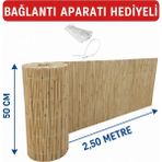 Kamış Hasır,bahçe Çiti,balkon Çiti,gölgelik 50 cm x 2,50 Metre