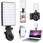 KAMISAFE Selfie Işığı - Ön ve Arka Klipsli Telefon Işığı, 3 Işık Modlu 72 LED Taşınabilir Işık, Telefon iPhone iPad Dizüstü Kamera Makyaj Selfie Canlı Vlog Tiktok için Şarj Edilebilir Video Işığı