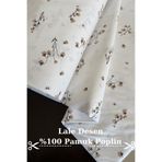 KAMİZ %100 Pamuk Lale Baskılı Poplin Kumaş- Nevresim-Çarşaf-Yastık Kılıfı-Elbise-Çanta- 240 Cm Geniş En