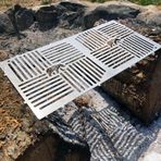 Kamp Ayısı® PyroWide Wire™ Yekpare Paslanmaz Çelik Bushcraft Izgara Teli Hafif Portatif 37 × 18 cm