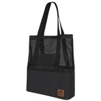 Kamp Ayısı® Thermo Bag - Sıcak/Soğuk Termal Korumalı Kamp, Piknik, Plaj Çantası 16+22 Lt Siyah