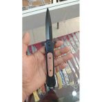Kamp Çakısı 22 Cm Siyah Kemerlikli + Çakmak Hediyeli