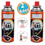 Kamp Gazı 1 Adet Bütan Propan Gaz Tüpü Portatif Ocak Kartuşu Tek Kullanımlık Pürmüz 400 Ml