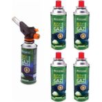 Kamp Kartuş Tüp 227 gr Çakmaklı Pürmüz Set 5'li - Yeşil