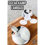 Kamp Lambası Işıldak Beyaz Işık Güneş Enerjili Solar Aydınlatma 5 Kanatlı Katlanabilir Mir37215199