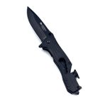 KAMP OUTDOOR SİBİRYA ÇAKI SİYAH 22 CM VİDA SIKMA AÇAÇAK İP KESME CAM KIRMA TAMAMEN PASLANMAZ